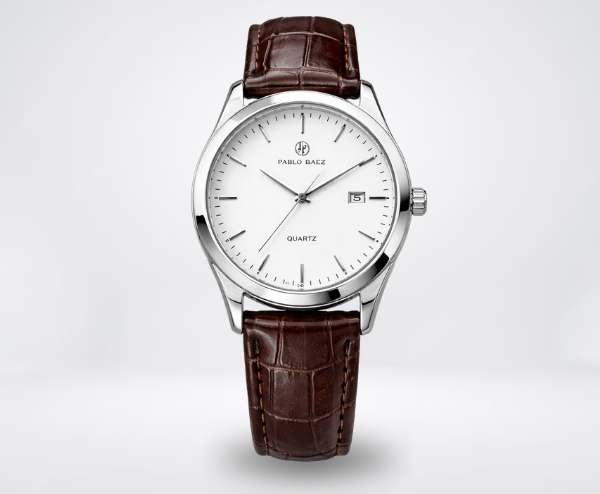 Classic Brown Strap Quartz Watch | Vittorio&Co.