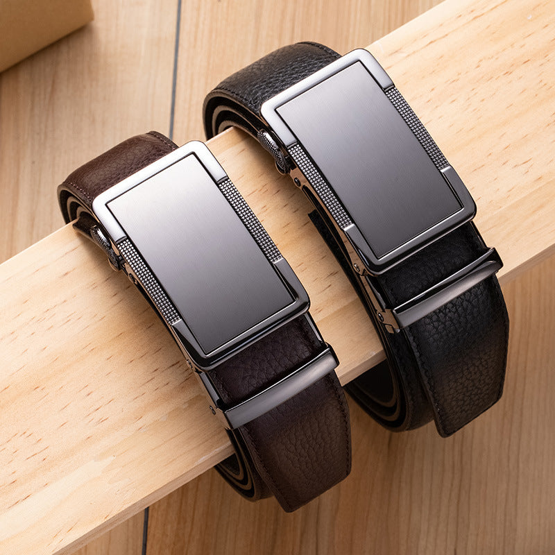 Automatic Buckle Genuine Leather Belt | Vittorio&Co.