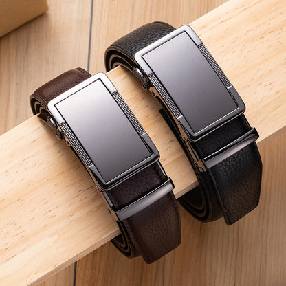 Automatic Buckle Genuine Leather Belt | Vittorio&Co.