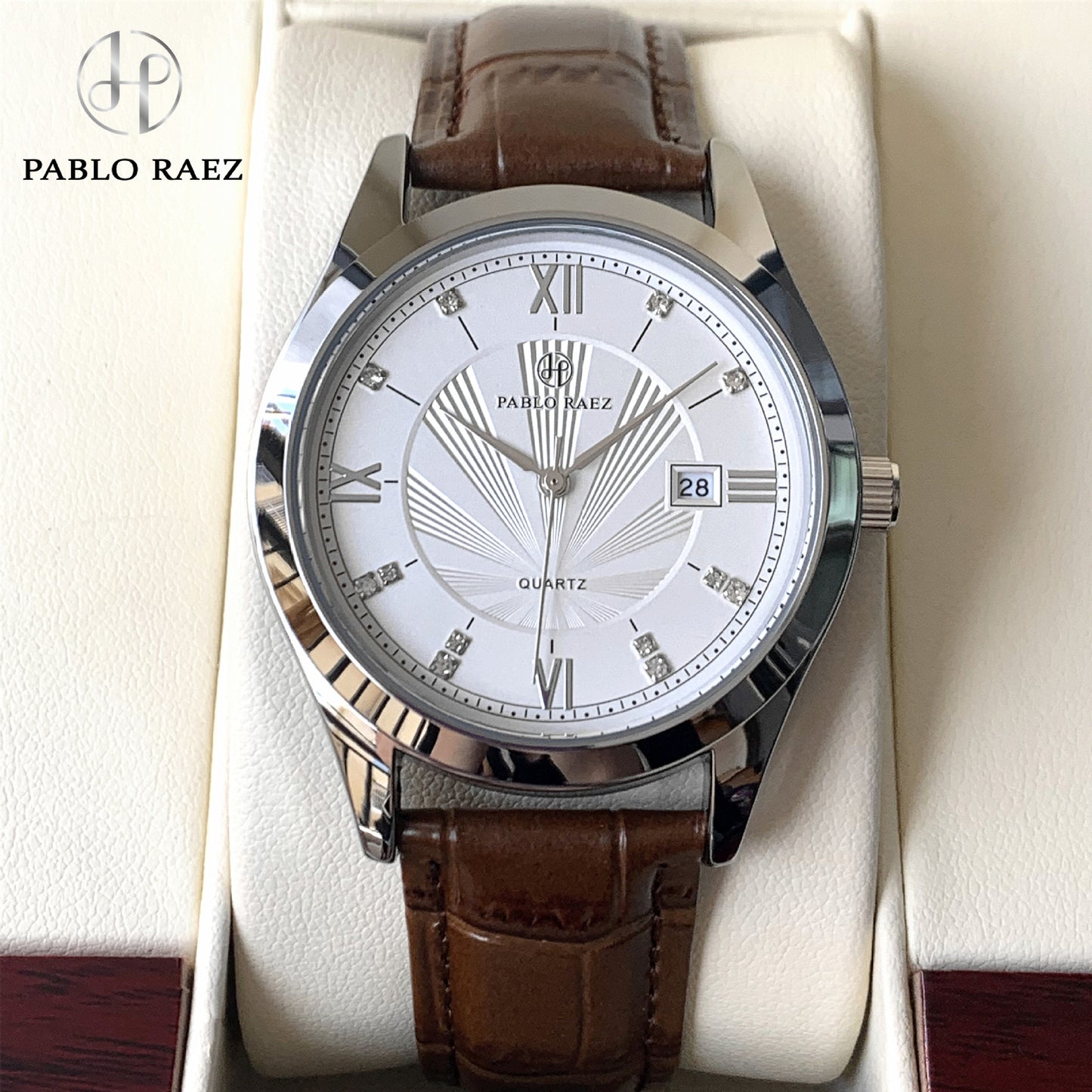 Classic Brown Strap Quartz Watch | Vittorio&Co.