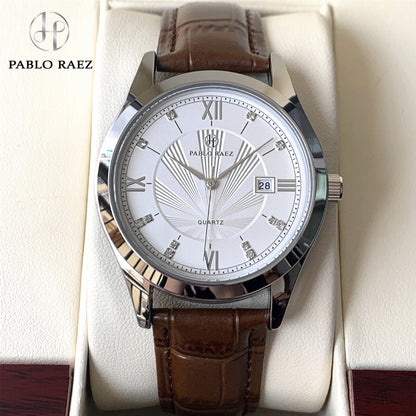 Classic Brown Strap Quartz Watch | Vittorio&Co.