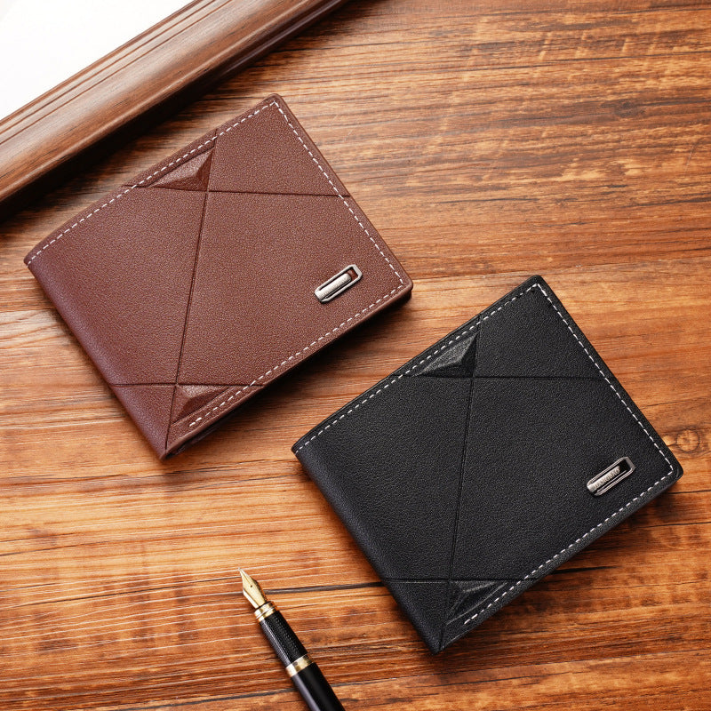 Crossline Trifold Leather Wallet | Vittorio&Co.