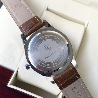 Classic Brown Strap Quartz Watch | Vittorio&Co.