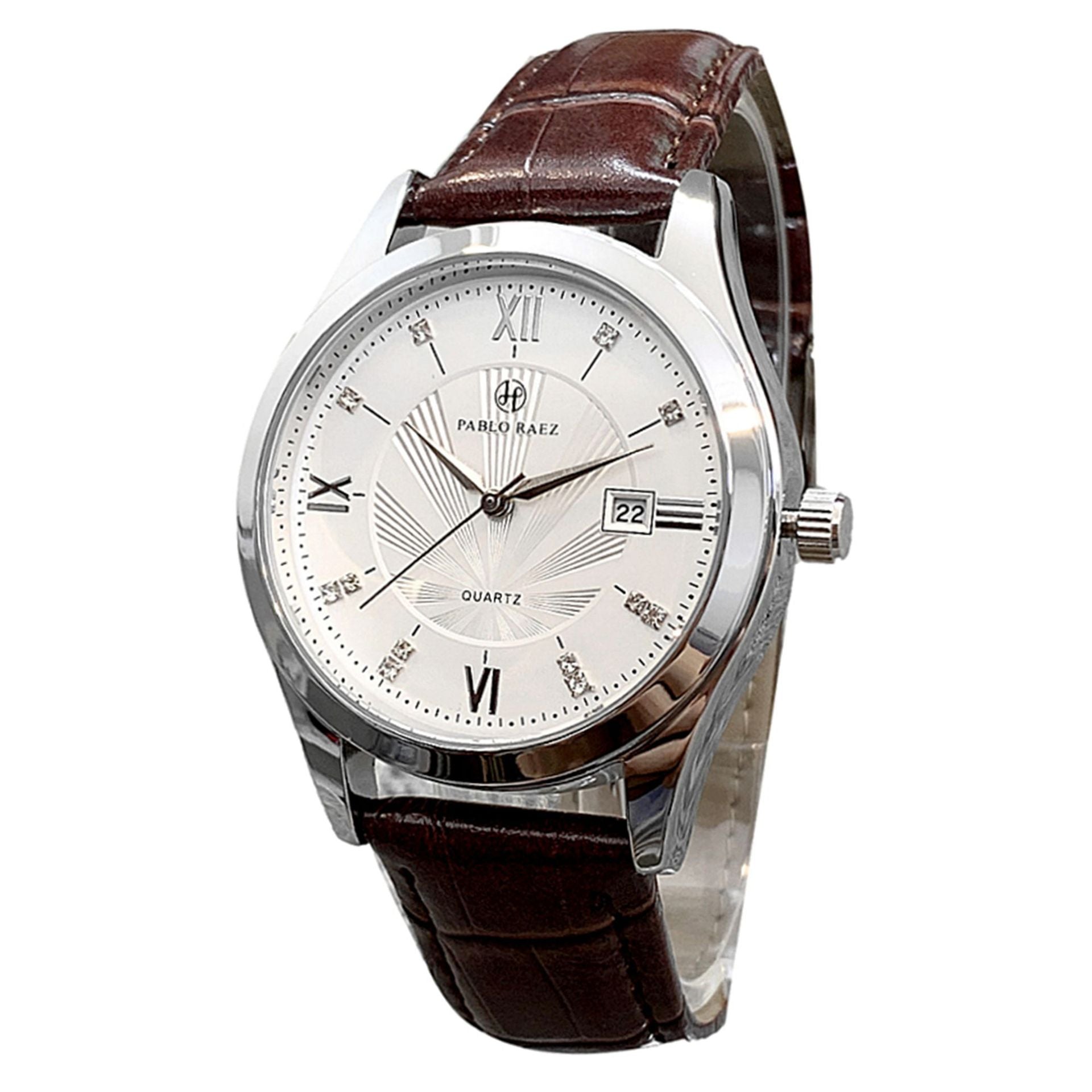Classic Brown Strap Quartz Watch | Vittorio&Co.