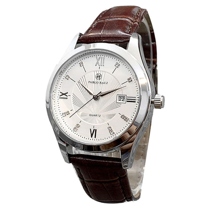 Classic Brown Strap Quartz Watch | Vittorio&Co.