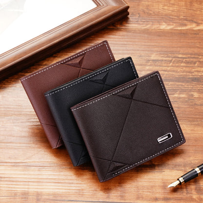Crossline Trifold Leather Wallet | Vittorio&Co.