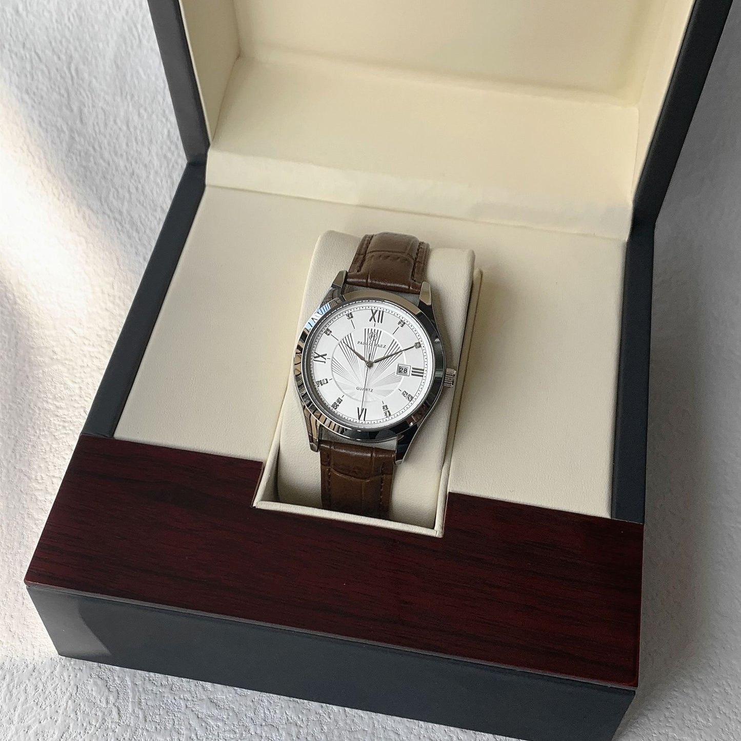 Classic Brown Strap Quartz Watch | Vittorio&Co.