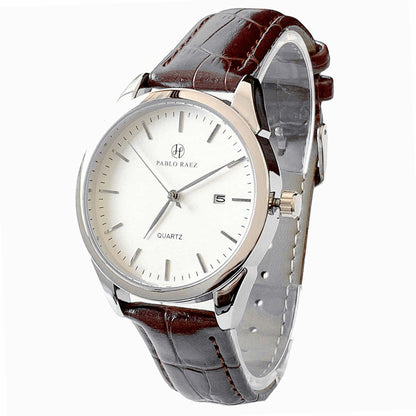 Classic Brown Strap Quartz Watch | Vittorio&Co.