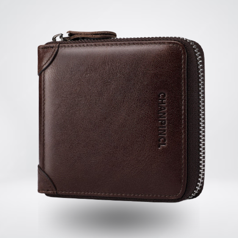 Top Grain Cowhide Zip Coin Wallet | Vittorio&Co.