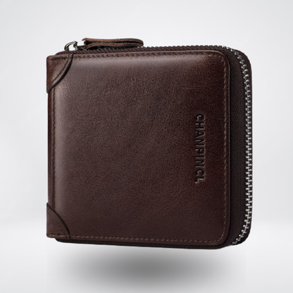 Top Grain Cowhide Zip Coin Wallet | Vittorio&Co.