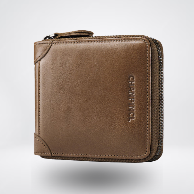 Top Grain Cowhide Zip Coin Wallet | Vittorio&Co.