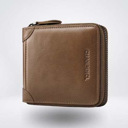 Top Grain Cowhide Zip Coin Wallet | Vittorio&Co.