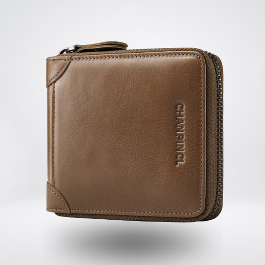Top Grain Cowhide Zip Coin Wallet | Vittorio&Co.