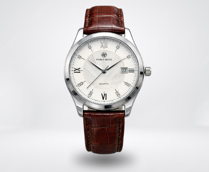 Classic Brown Strap Quartz Watch | Vittorio&Co.